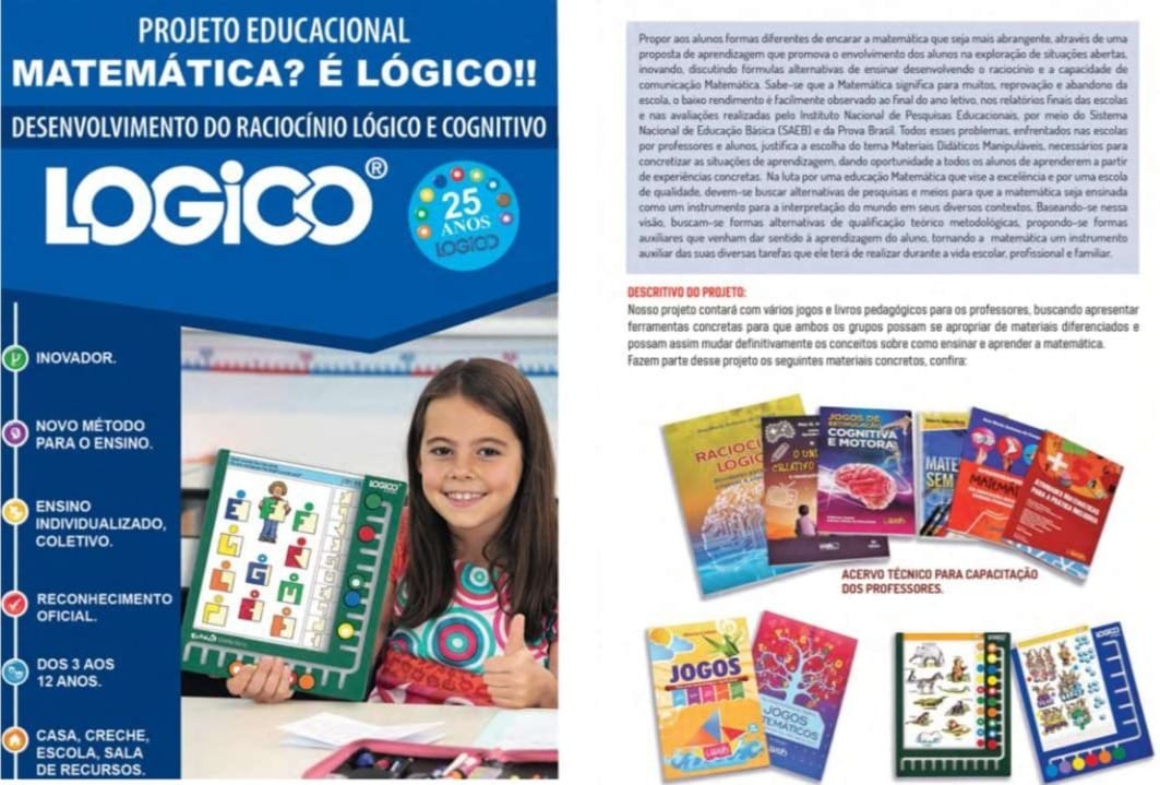 PROJETO EDUCACIONAL - MATEMÁTICA? É LÓGICO!!
